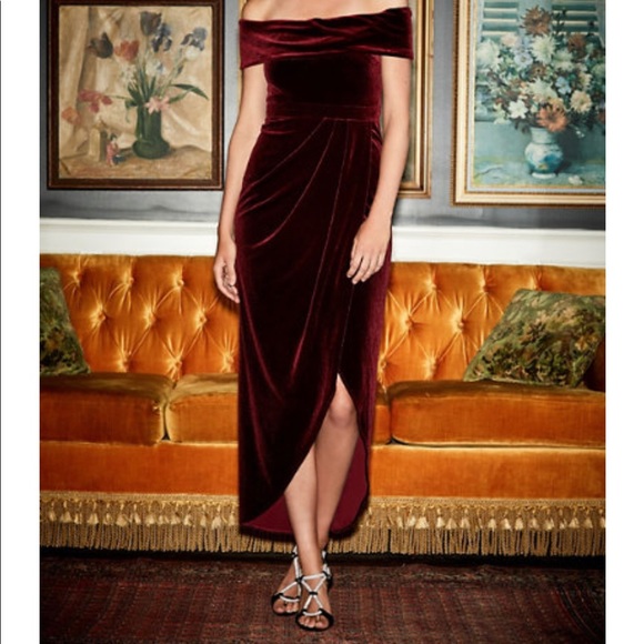 bhldn edison velvet dress